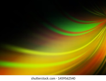 Dark Green, Yellow vector abstract bokeh pattern. Colorful abstract illustration with gradient. A completely new design for your business.