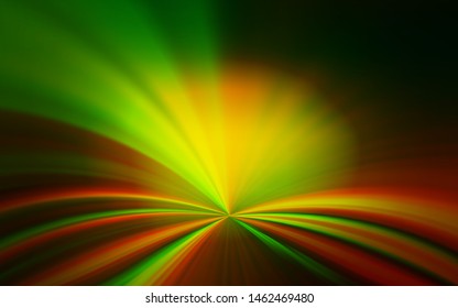 Dark Green, Yellow vector abstract blurred background. Glitter abstract illustration with gradient design. The best blurred design for your business.