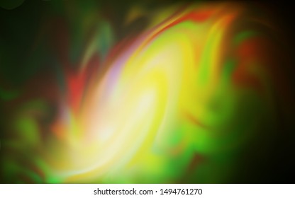 Dark Green, Yellow vector abstract bright template. Shining colored illustration in smart style. Completely new design for your business.