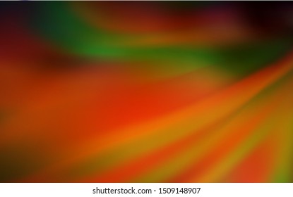 Dark Green, Yellow vector abstract bright texture. Glitter abstract illustration with gradient design. Blurred design for your web site.