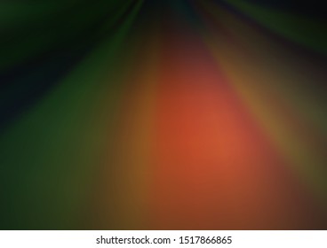 Dark Green, Yellow vector abstract template. Colorful abstract illustration with gradient. A completely new template for your design.
