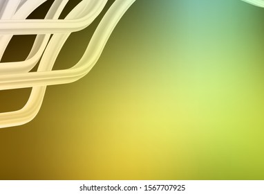 Dark Green, Yellow vector abstract bright template. An elegant bright illustration with gradient. Elegant background for a brand book.