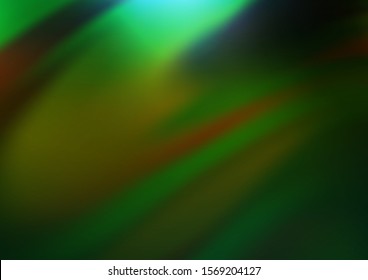 Dark Green, Yellow vector abstract blurred pattern. Colorful illustration in abstract style with gradient. A new texture for your design.