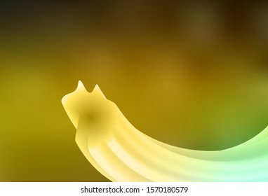Dark Green, Yellow vector abstract blurred layout. Colorful abstract illustration with gradient. The best blurred design for your business.
