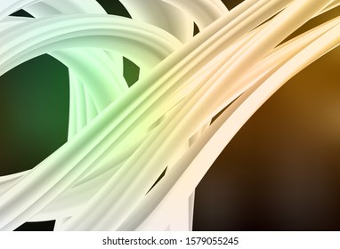 Dark Green, Yellow vector abstract bright pattern. Glitter abstract illustration with gradient design. Elegant background for a brand book.