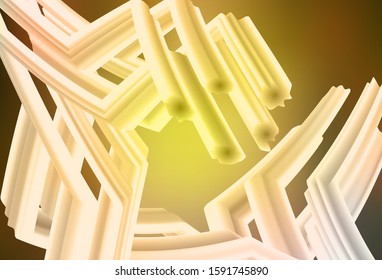 Dark Green, Yellow vector abstract blurred layout. Modern abstract illustration with gradient. Smart design for your work.