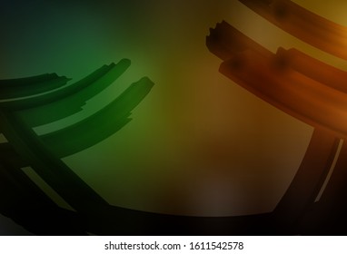 Dark Green, Yellow vector abstract bright texture. Colorful abstract illustration with gradient. Background for designs.
