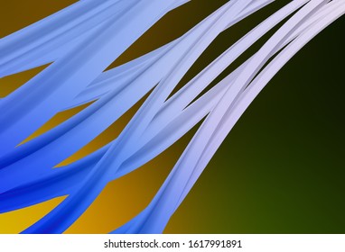 Dark Green, Yellow vector abstract bright texture. An elegant bright illustration with gradient. Background for a cell phone.