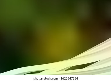 Dark Green, Yellow vector abstract bright template. A completely new colored illustration in blur style. Background for a cell phone.