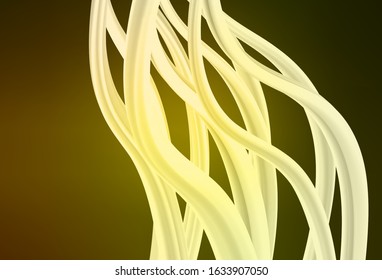 Dark Green, Yellow vector abstract bright pattern. Glitter abstract illustration with gradient design. Elegant background for a brand book.