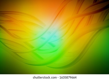 Dark Green, Yellow vector abstract layout. An elegant bright illustration with gradient. Smart design for your work.