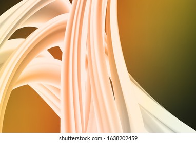 Dark Green, Yellow vector abstract bright texture. A completely new colored illustration in blur style. New style for your business design.