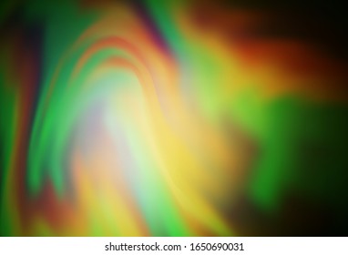 Dark Green, Yellow vector abstract bright texture. An elegant bright illustration with gradient. New design for your business.
