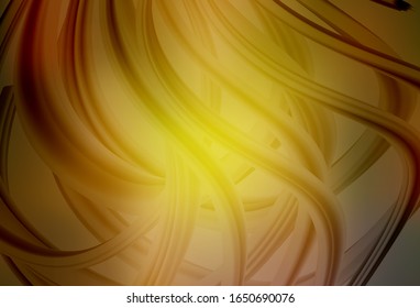 Dark Green, Yellow vector abstract bright texture. Creative illustration in halftone style with gradient. The best blurred design for your business.