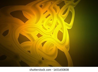 Dark Green, Yellow vector abstract bright template. A completely new colored illustration in blur style. New design for your business.