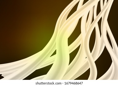 Dark Green, Yellow vector abstract bright texture. Shining colorful illustration in smart style. New style for your business design.