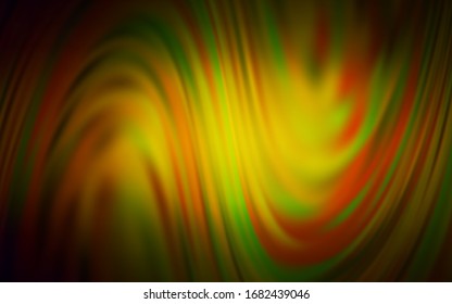 Dark Green, Yellow vector abstract bright pattern. A completely new colored illustration in blur style. Blurred design for your web site.