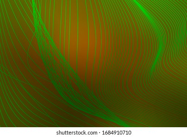 Dark Green, Yellow vector abstract blurred background. Glitter abstract illustration with gradient design. Background for designs.