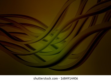 Color verde oscuro, vector amarillo abstracto patrón brillante. Ilustración abstracta moderna con degradado. Nuevo diseño de estilo para su libro de marca.