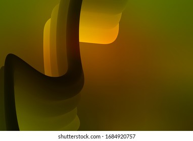 Dark Green, Yellow vector abstract bright texture. An elegant bright illustration with gradient. New style for your business design.