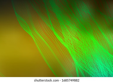 Dark Green, Yellow vector abstract blurred background. Modern abstract illustration with gradient. New style design for your brand book.