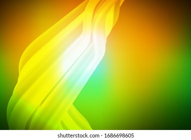 Dark Green, Yellow vector abstract blurred background. Shining colorful illustration in smart style. New design for your business.