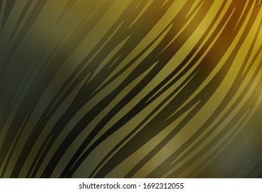 Diseño abstracto de vector amarillo, verde oscuro. Ilustración creativa en estilo de medio tono con degradado. Fondo para un teléfono móvil.