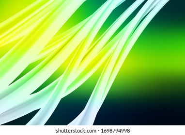 Dark Green, Yellow vector abstract blurred background. Shining colorful illustration in smart style. New style design for your brand book.