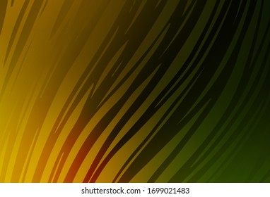 Color verde oscuro, textura abstracta de color amarillo. Ilustración creativa en estilo de medio tono con degradado. Diseño completamente nuevo para su negocio.