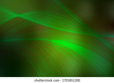 Dunkelgrün, Gelbe Vektorillustration abstraktes unscharfes Layout. Neue farbige Illustration im unscharfen Stil mit Farbverlauf. Neues Design für Ihr Unternehmen.