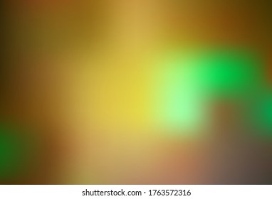 Dark Green, Yellow vector abstract blurred background. Modern abstract illustration with gradient. New way of your design.