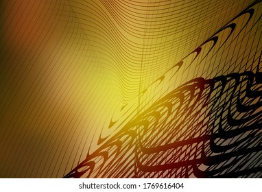 Verde oscuro, vector amarillo abstracto textura brillante. Ilustración creativa en estilo de semitono con gradiente. Diseño completamente nuevo para su negocio.
