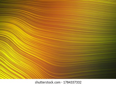 Dark Green, Yellow vector abstract blurred background. Shining colorful illustration in smart style. Blurred design for your web site.