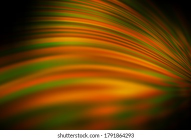 Dark Green, Yellow vector abstract blurred layout. A completely new colored illustration in blur style. New style design for your brand book.