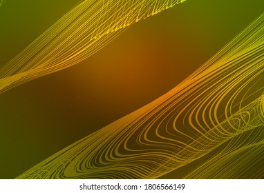 Verde oscuro, vector amarillo abstracto textura brillante. Nueva ilustración coloreada en estilo borroso con gradiente. Nuevo diseño de estilo para tu libro de marca.