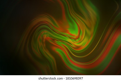 Verde oscuro, patrón de brillo abstracto del vector amarillo. Ilustración abstracta colorida con gradiente. Nueva forma de tu diseño.