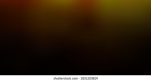 Dark green, yellow vector abstract blur background. Modern elegant blur illustration with gradient. Smart pattern for websites.