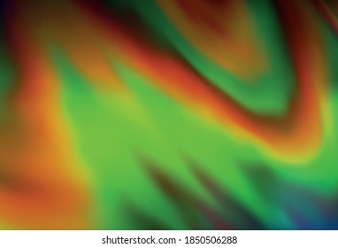 Verde oscuro, fondo abstracto del vector amarillo borroso. Una ilustración de color completamente nueva en un estilo borroso. Nuevo diseño de estilo para tu libro de marca.