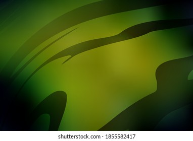 Dark Green, Yellow vector abstract blurred layout. A completely new colored illustration in blur style. New way of your design.
