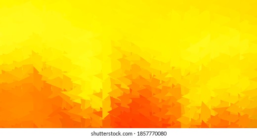 Textura de triángulo abstracto vectorial de color verde oscuro y amarillo. Ilustración degradada de estilo poligonal con triángulos. Diseño moderno para tus aplicaciones.