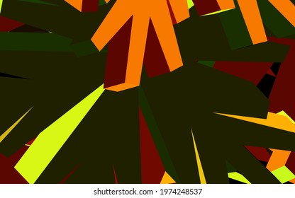 Dark Green, Yellow vector abstract design with flowers. Decorative design of flowers on white background. The best design for your business.