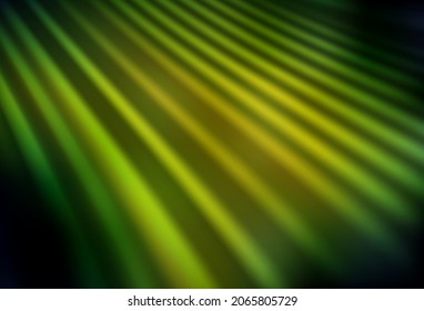 Dark Green, Yellow vector abstract blurred background. An elegant bright illustration with gradient. New style for your business design.