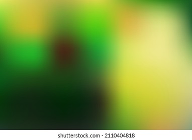 Dark Green, Yellow vector abstract bright template. A completely new color illustration in a bokeh style. Design for your web site.