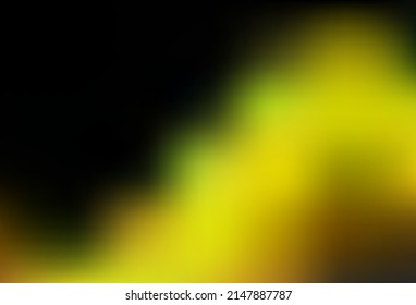 Dark Green, Yellow vector abstract template. Colorful abstract illustration with gradient. Smart texture for your design.