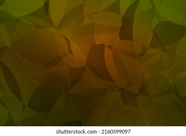 Planta poligonal abstracta de vector amarillo, verde oscuro. Ilustración abstracta brillante con triángulos elegantes. Un diseño completamente nuevo para su prospecto.