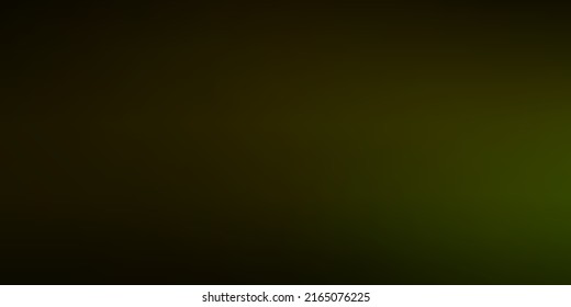 Dark Green, Yellow vector abstract background. Shining colorful illustration in blur style. New side for your design.