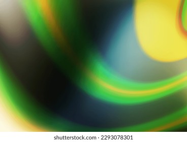 Dark Green, Yellow vector abstract template. Colorful abstract illustration with gradient. The blurred design can be used for your web site.