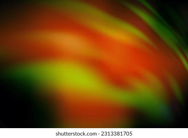 Dark Green, Yellow vector abstract blurred background. Colorful illustration in abstract style with gradient. Completely new design for your business.