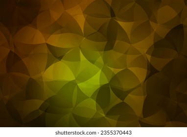 Dark Green, Yellow vector abstract mosaic background. A completely new color illustration in a polygonal style. Pattern for a brand book's backdrop.