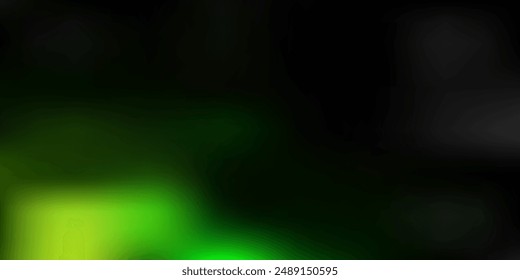 Dark green, yellow vector abstract blur drawing. Modern elegant blur illustration with gradient. Background for web designers.